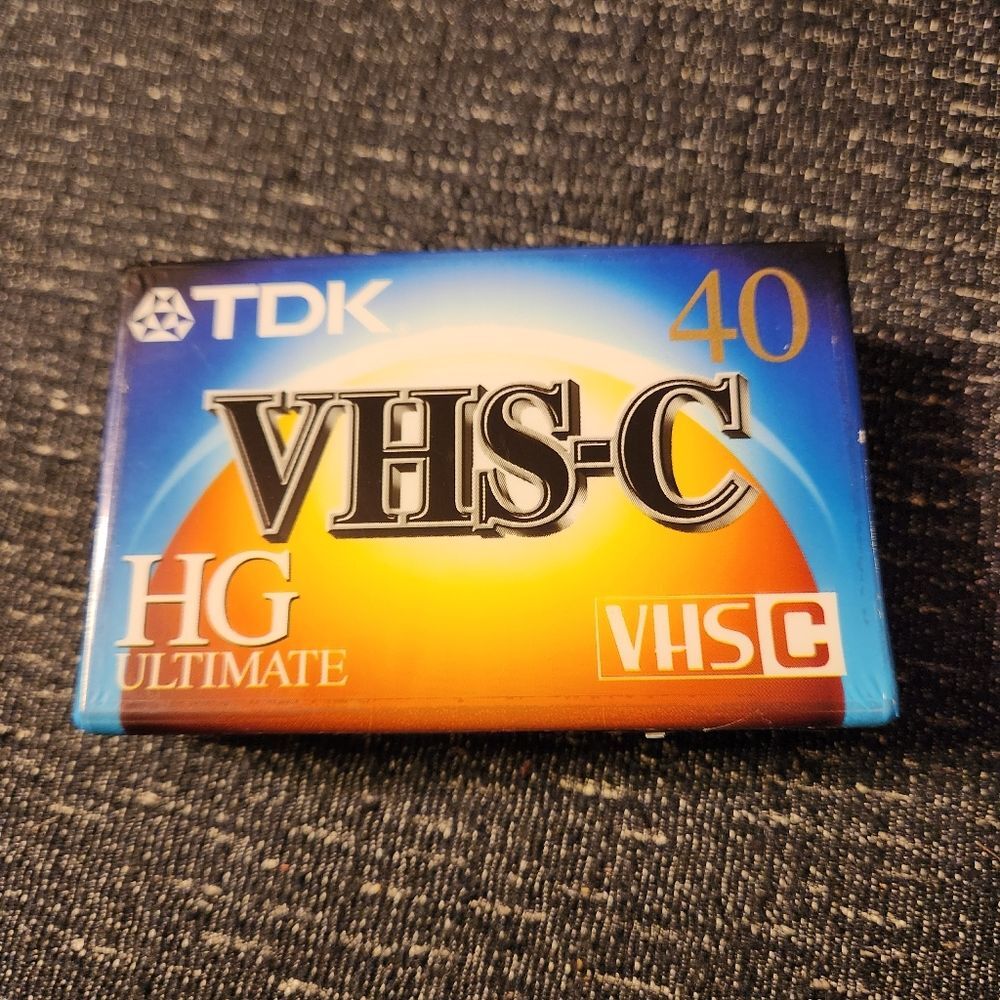 🖤 TDK VHS-C E-HG TC-40 Ultimate Camcorder Video Tape Cassette